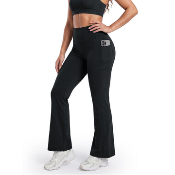 Advoce™ High-Waisted Tummy Control Pocket Flare Leggings