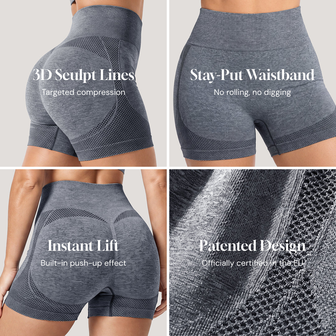 Advoce™ High-Waisted Compression Booty Shorts