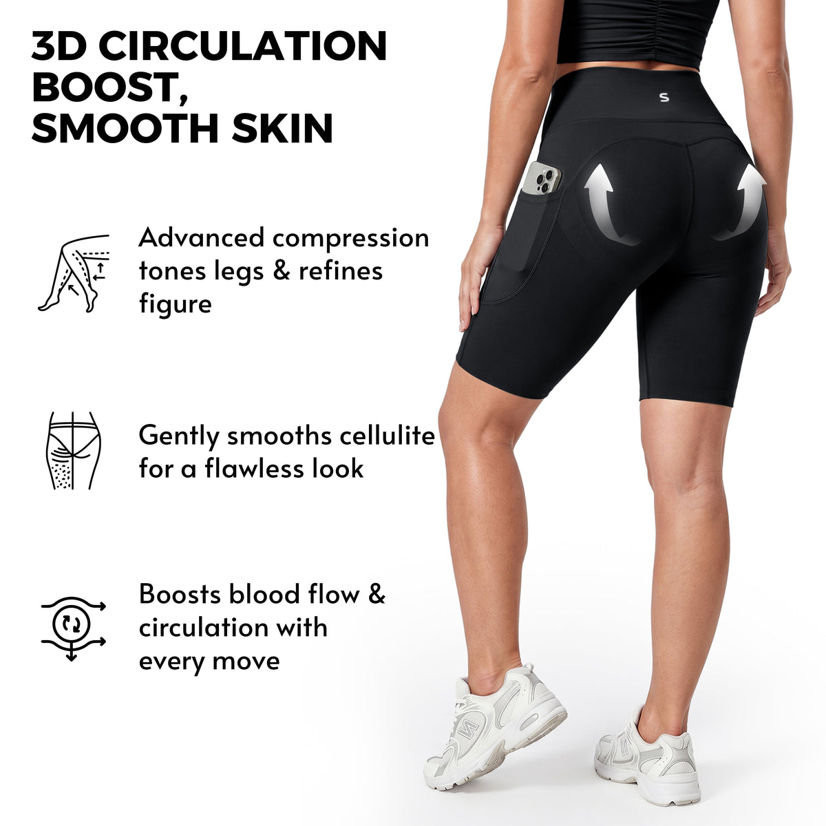 Advoce™ Pocket Anti-Cellulite Sculpting Short Leggings