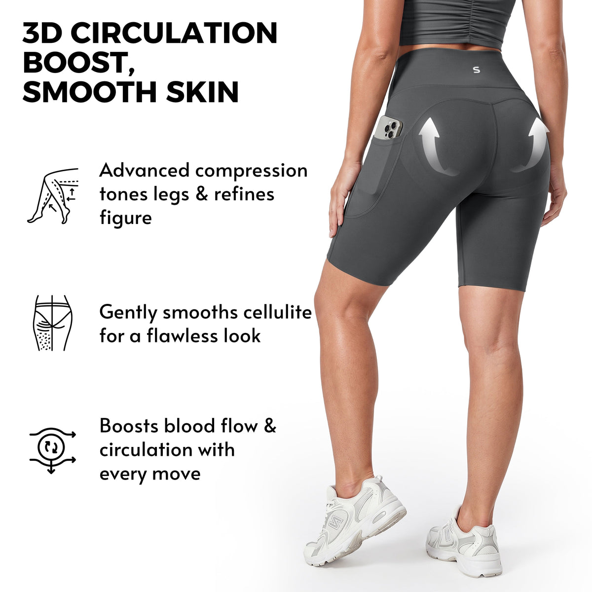 Advoce™ Pocket Anti-Cellulite Sculpting Short Leggings