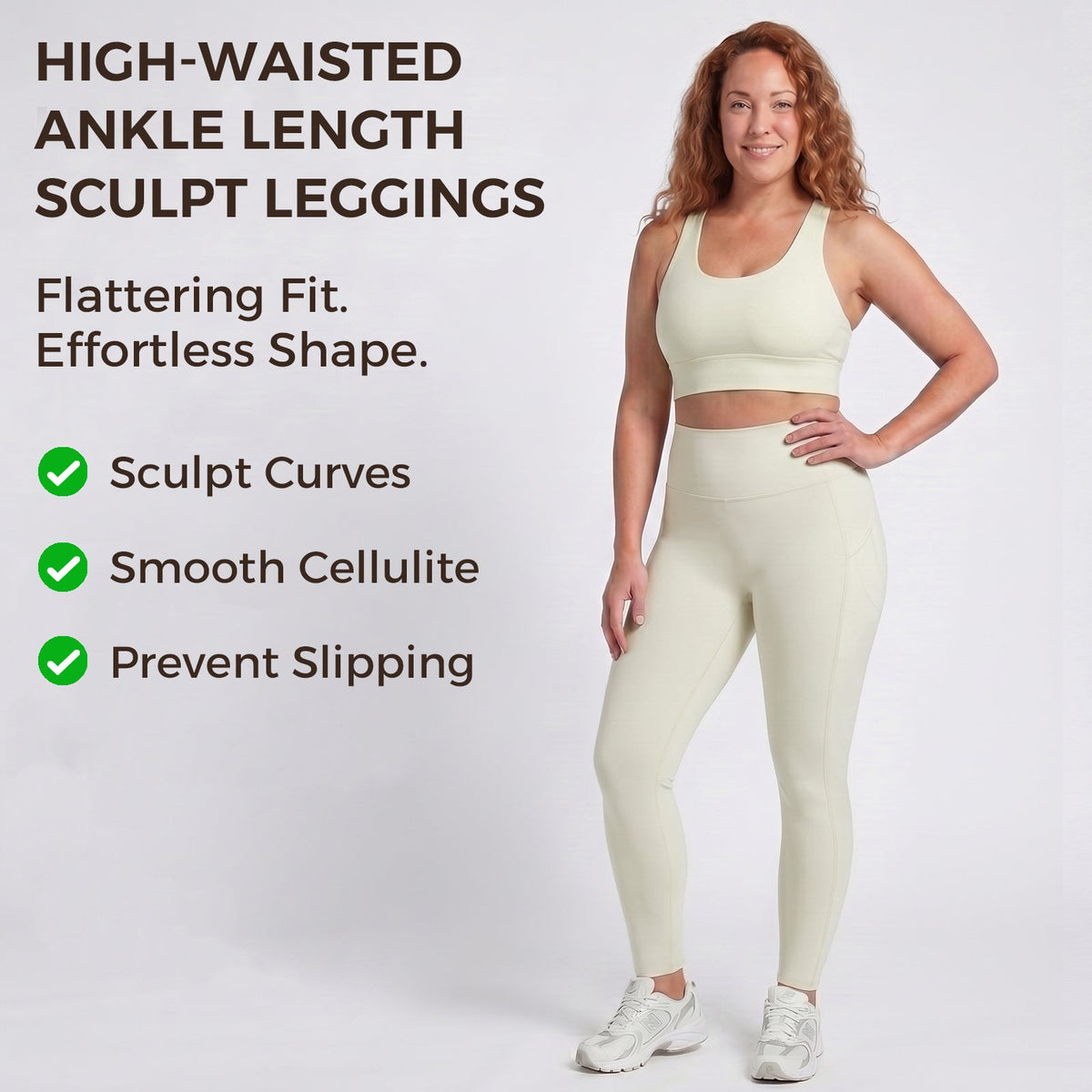 Advoce™ Effortless Shape High-Waisted Ankle Length Sculpt Leggings