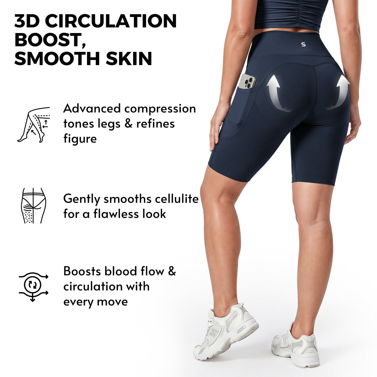 Advoce™ Pocket Anti-Cellulite Sculpting Short Leggings