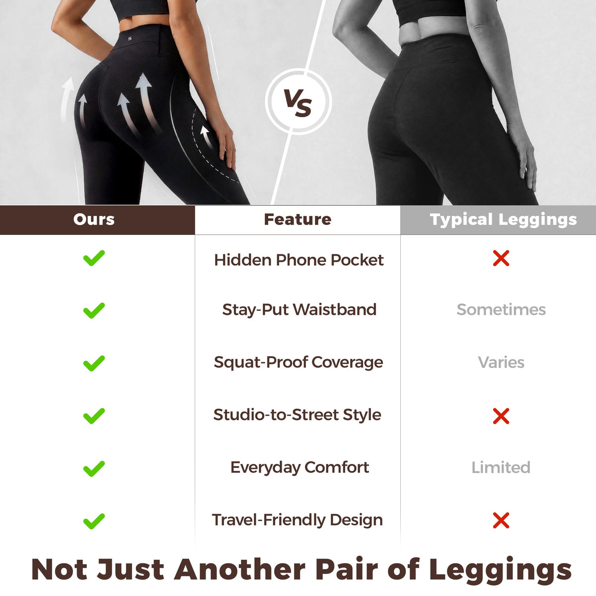 Advoce™ Hidden Pocket Lifestyle Leggings - Move Freely. Carry Less. Zero Compromise.